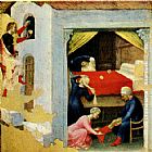 Gentile da Fabriano Quaratesi Altarpiece St. Nicholas and three poor maidens painting